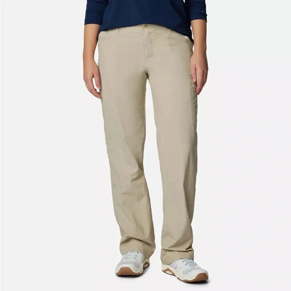 Columbia Women's PFG Aruba Roll Up Pants Omni-Shield sun protection size 10‎ EUC - Picture 1 of 12